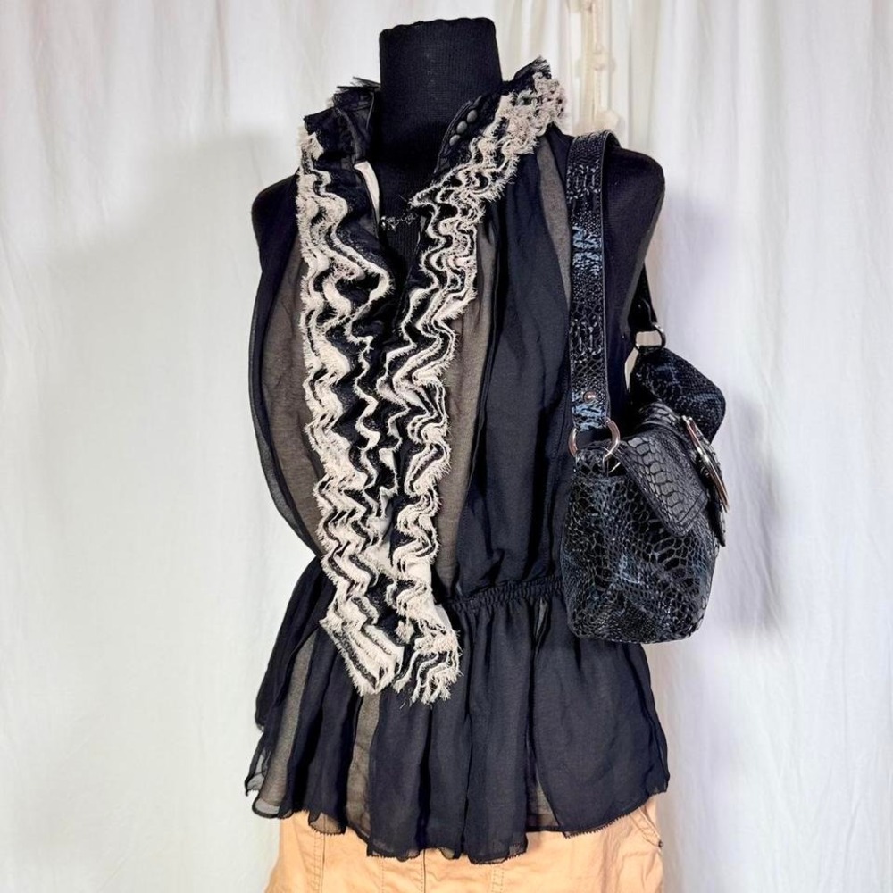 Robert Rodriguez for Target Neiman Marcus Ruffle Blouse Size S